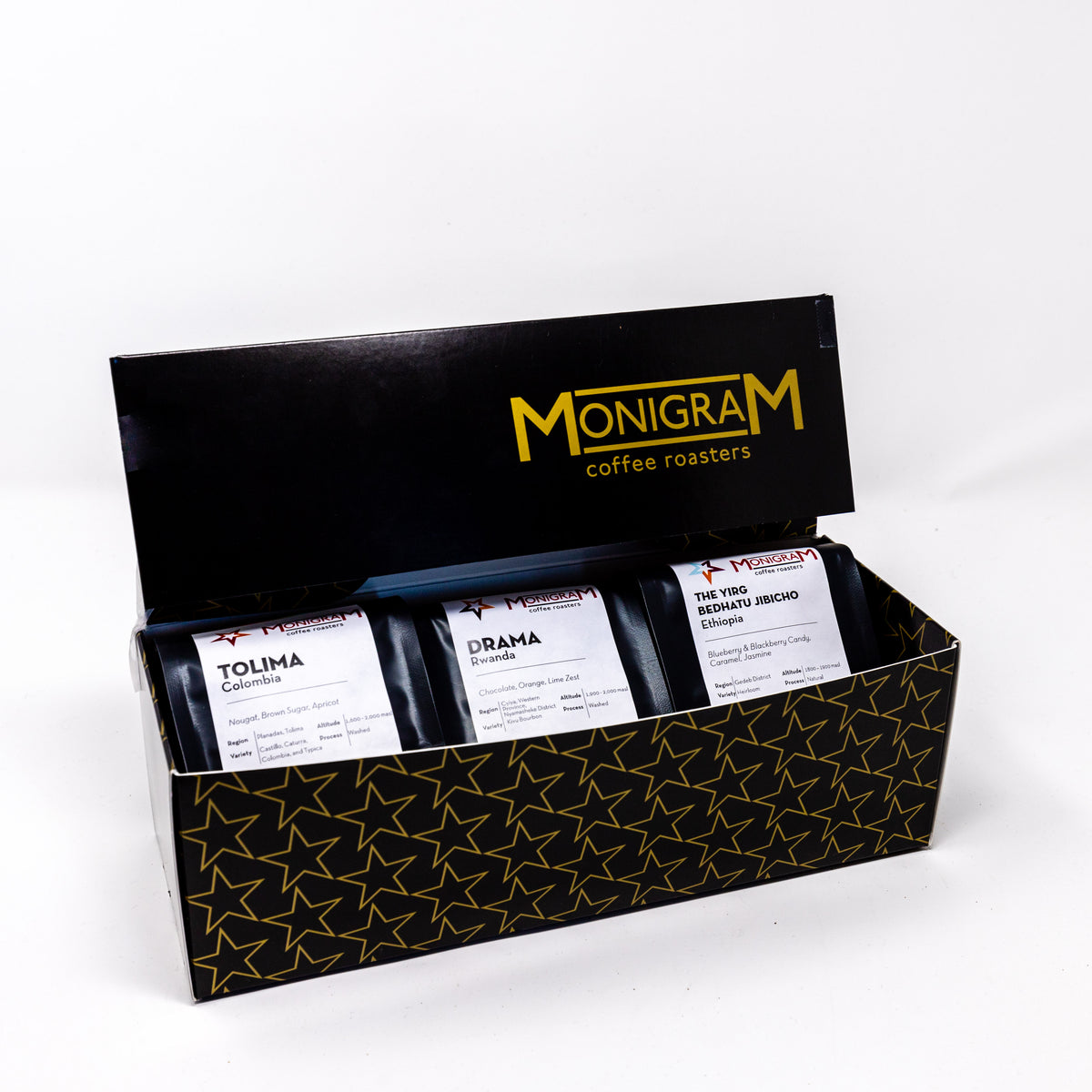 Monigram Fringe Flight Sample Box